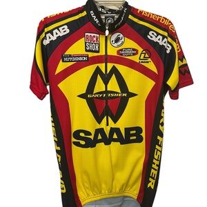 Gary Fisher Cycling Jersey - Red and Yellow